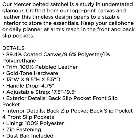 ⚠️LAST 1⚠️ Michael Kors Mercer Belted MD Satchel - Picture 9 of 10